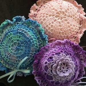 Hand crocheted sachets with essential oils image 1