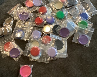 40 bottle caps for jewelry making