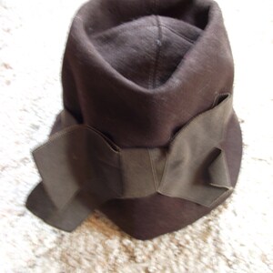 Vintage Brauner Filz Damen Hut