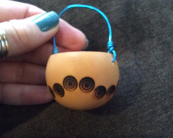 Mini gourd basket ornament