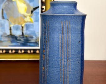 Secrest James and Philip Brothers Studio Art Vintage Stoneware Pottery Vase