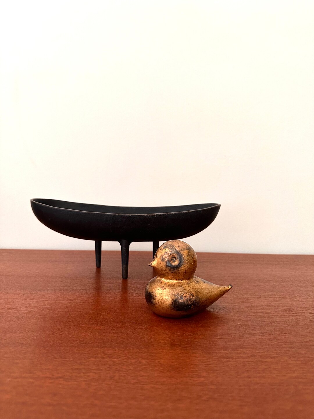 Vintage Japan Iron Bird Paperweight Sculpture Etsy