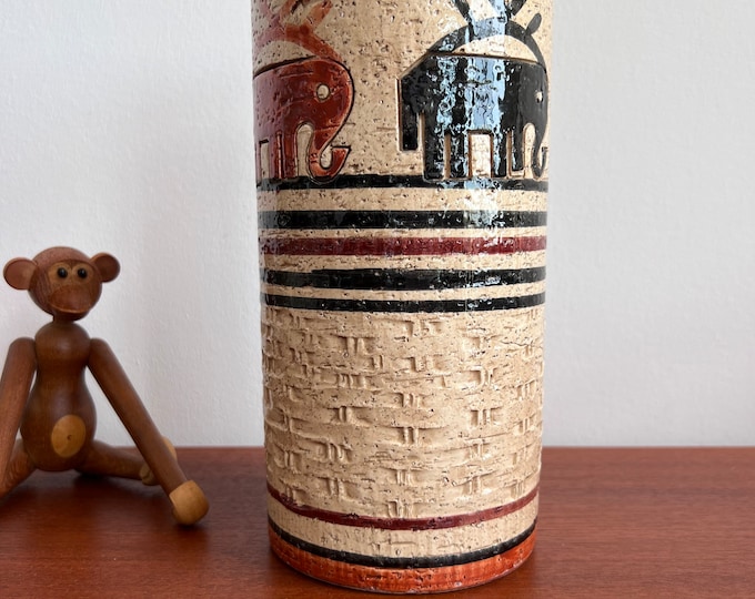 Rosenthal Netter Pottery Vase Elephant Design Etsy