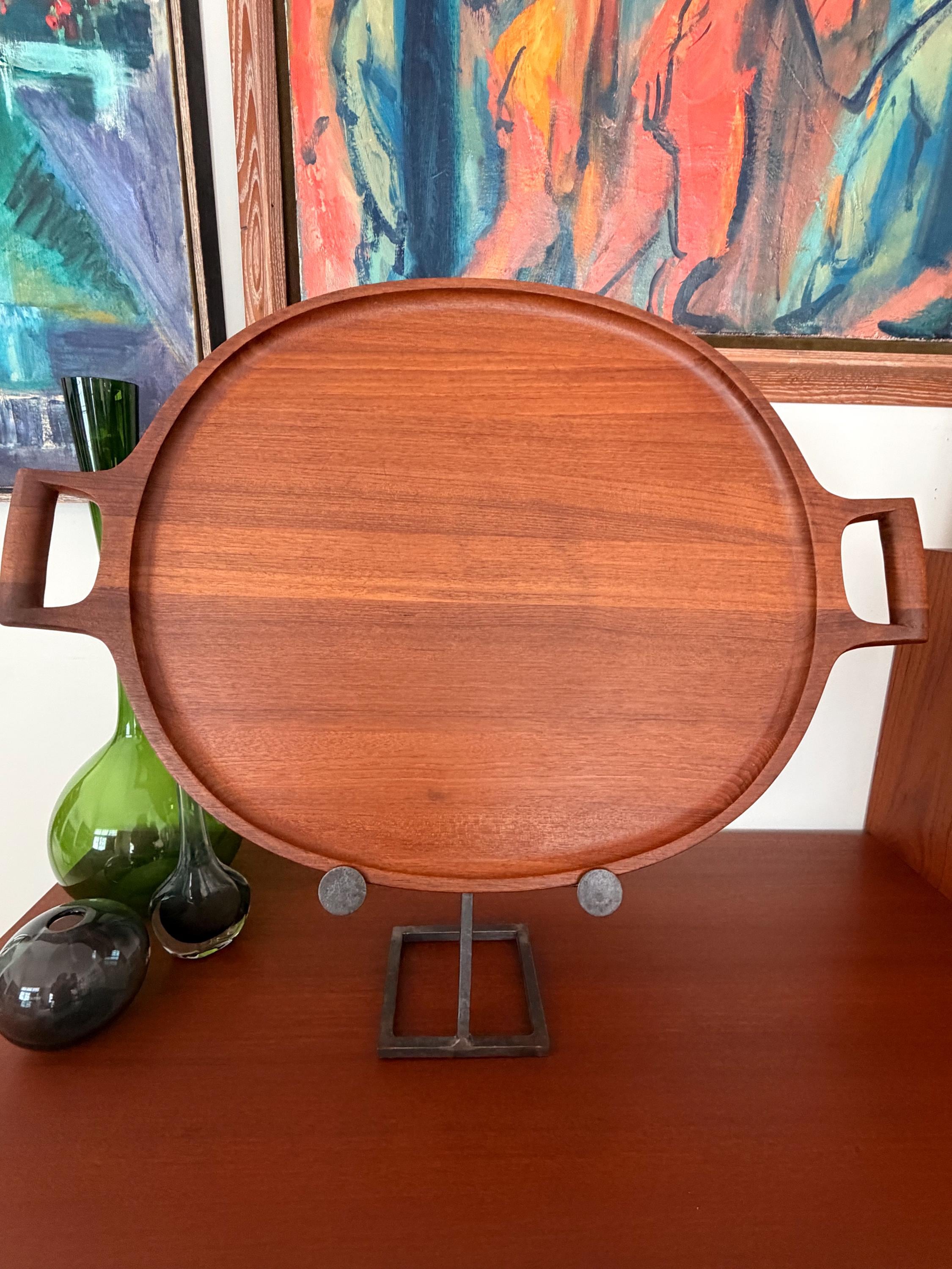 Dansk Jens Quistgaard Large Teak Serving Tray With Handles Denmark