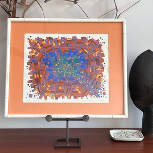 Signed ap Serigraph Risaburo Kimura Washington SQ New York City