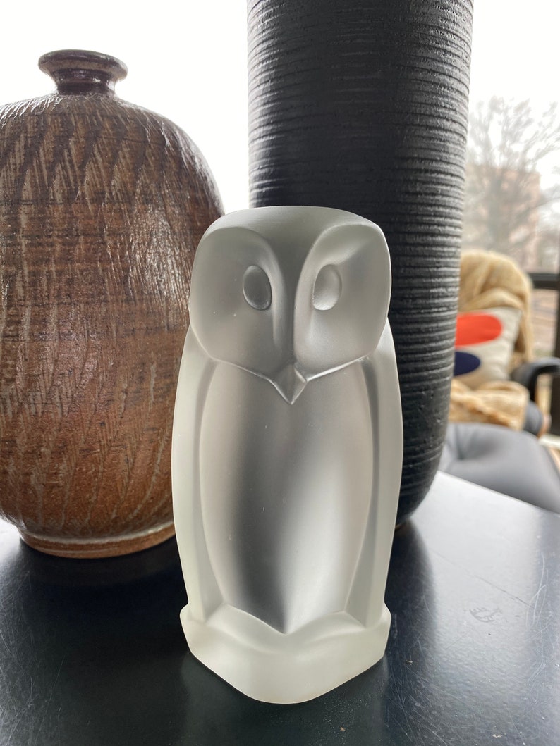 Vintage Hein Laupman Art Deco Owl Sculpture Etsy