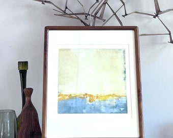 Jane Cooper Transitions Series VI Monotype Arte astratta incorniciata