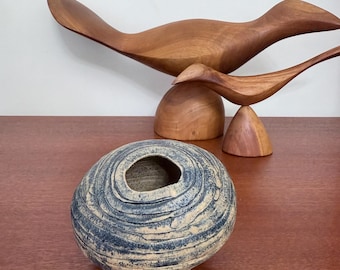 1980’s Coco Schoenberg Studio Art Pottery Vintage Weed Vase