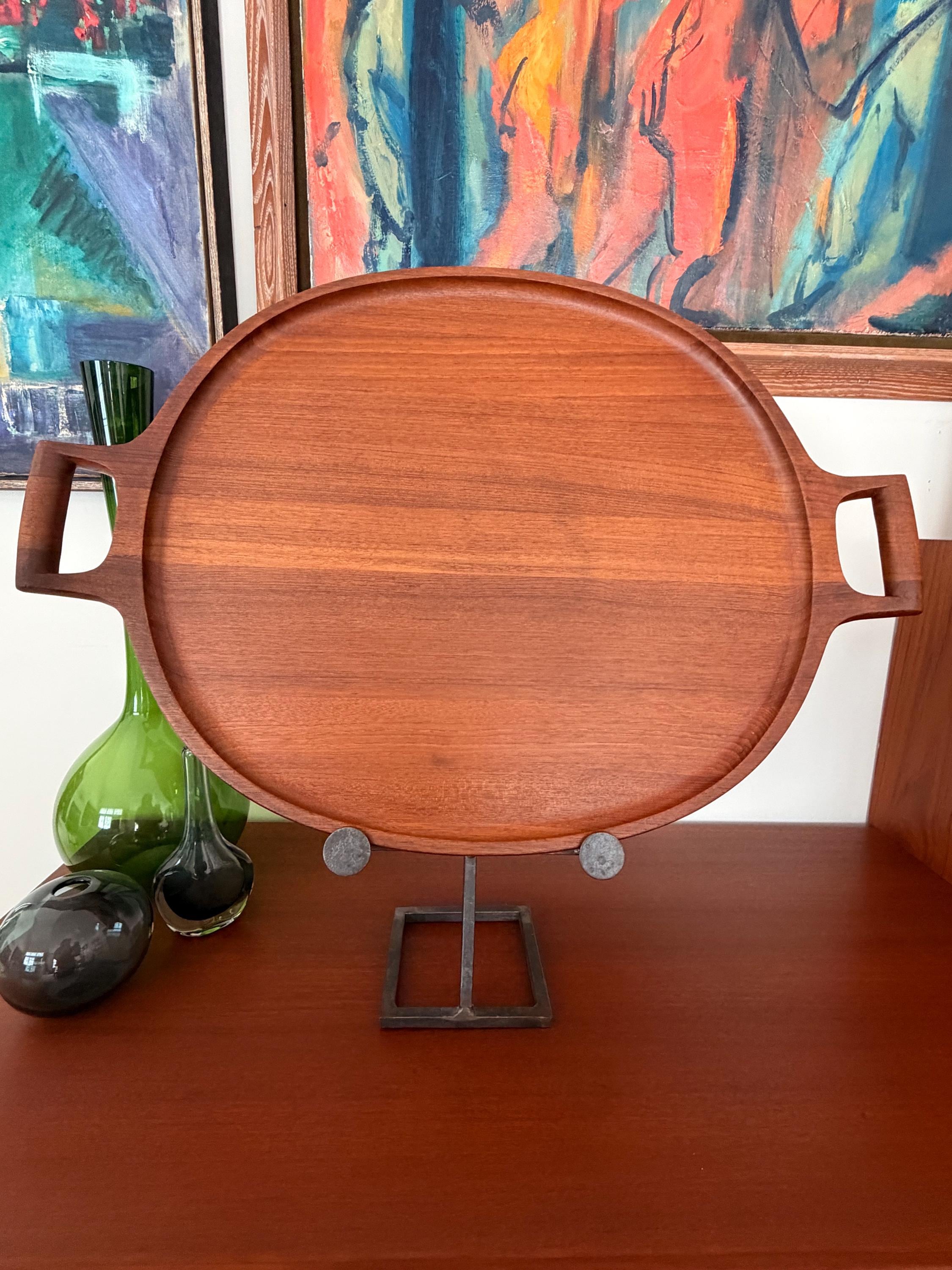 Dansk Jens Quistgaard Large Teak Serving Tray With Handles Denmark