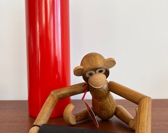 Zoo Line Teak Monkey Vintage Toilet Paper Holder