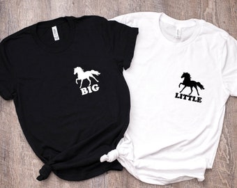 caballo grande pequeño © unisex top - XS-XL tee tee hermanity sisters reveal rush