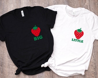 berry sweet sorority big little strawberry © unisex top - XS-XL crew-neck tee sorority reveal rush