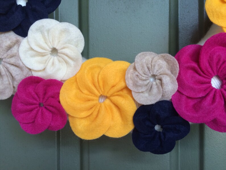 Whimsical Flower Wreath