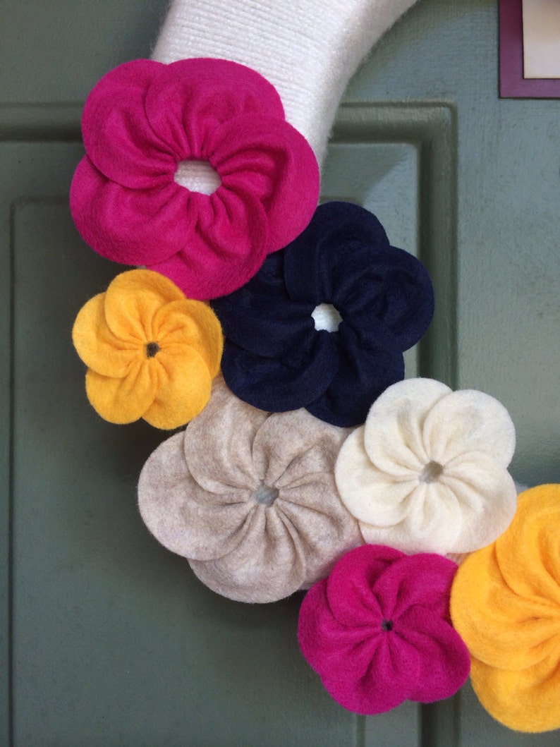 Whimsical Flower Wreath