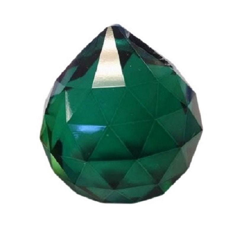 1 Caribbean Green 40mm Faceted Ball Chandelier Crystal