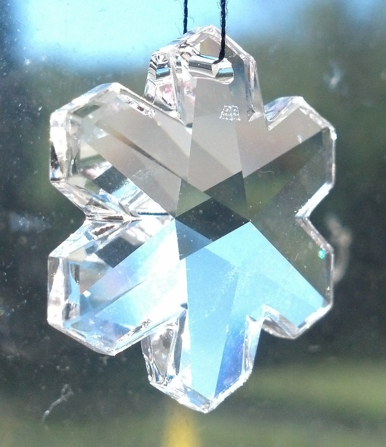 Swarovski Snowflake Chandelier Crystal Strass Clear 25mm Lead Image 0
