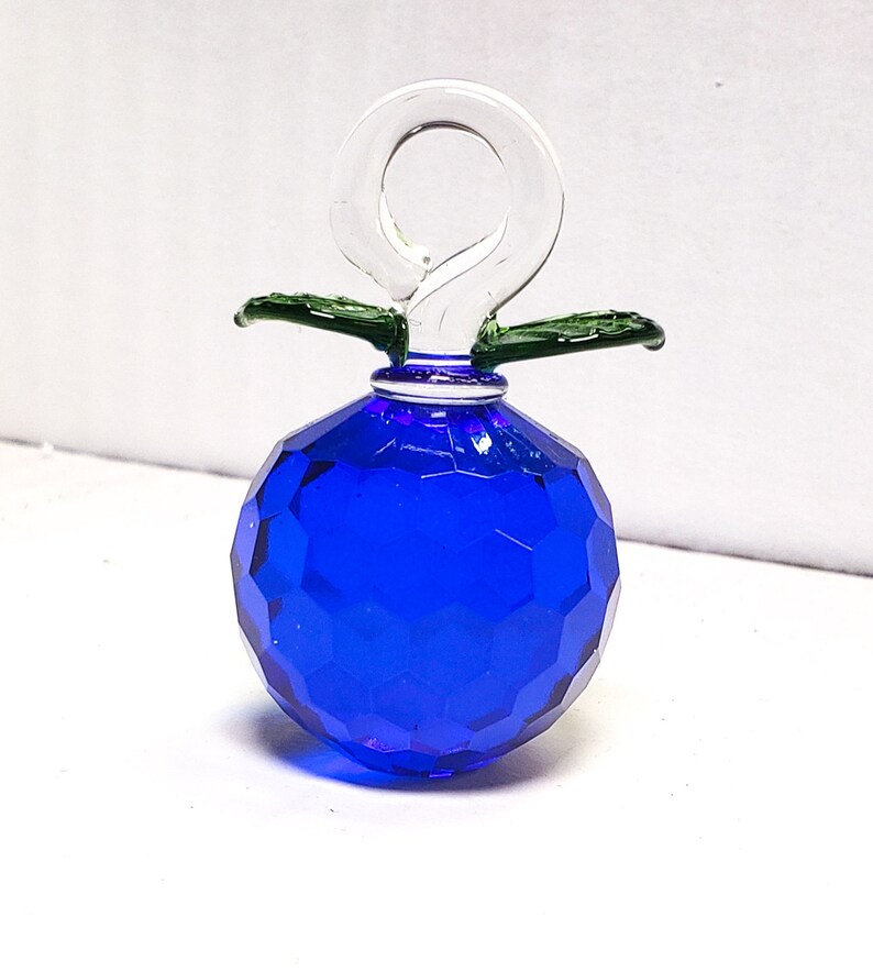 Murano Style Blue Glass Apples for Chandeliers 30mm Fruit Etsy