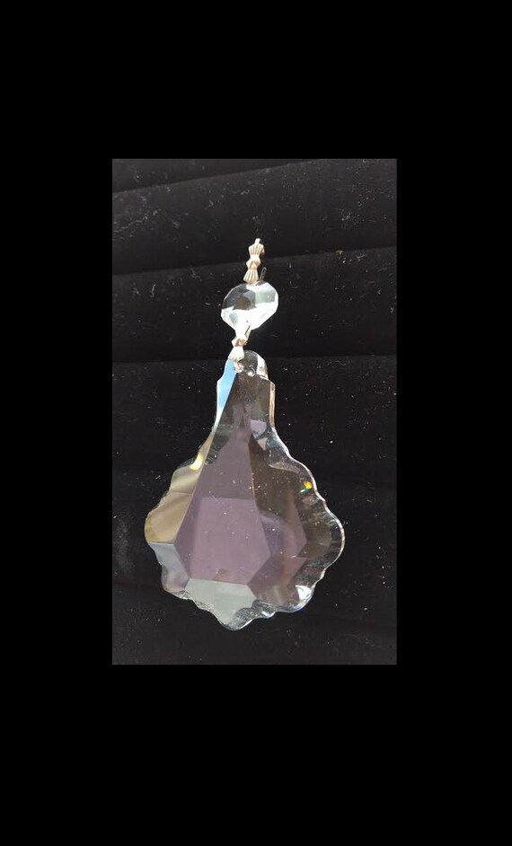 1 Asfour Clear Chandelier Crystal 89mm 3.5" Pendalogue Prisms Pendants 