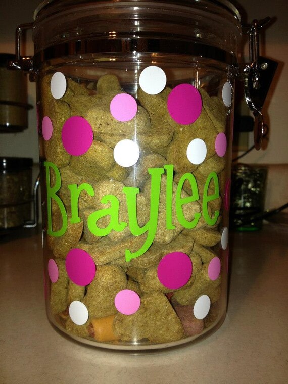 Dog Treat Canister Etsy