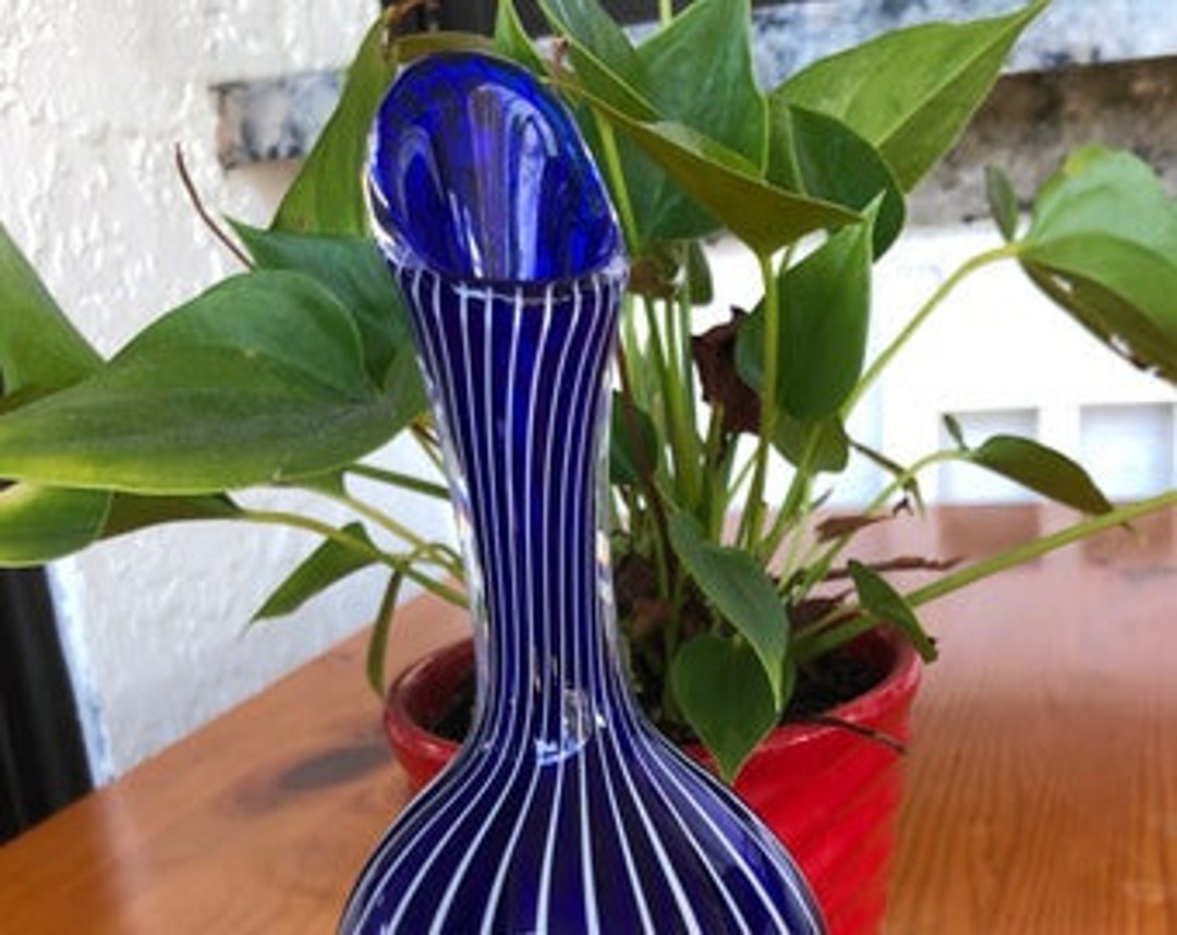 Vintage Orrefors Vase Hand Blown, Signed, Scandinavian Designer Glass
