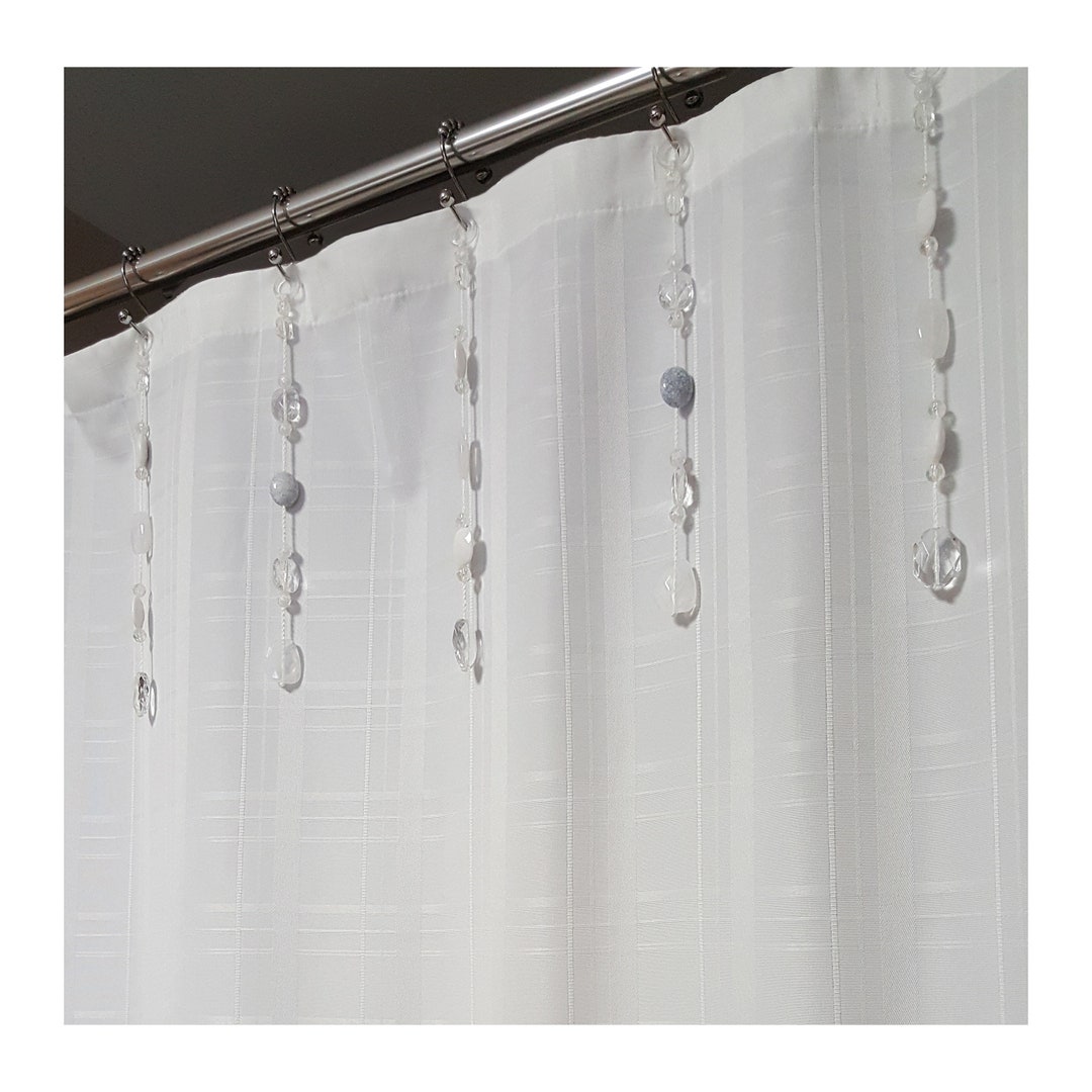 Shower Curtain Bling Hook/ring Accessory. Bead Strands Sent of Etsy