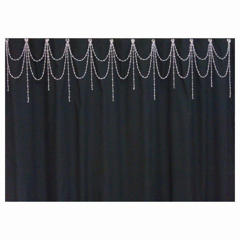 Beaded Shower Curtain Hook Acessory..lightweight Iridescent Etsy