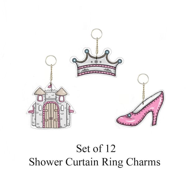Princess Shower Curtain Etsy
