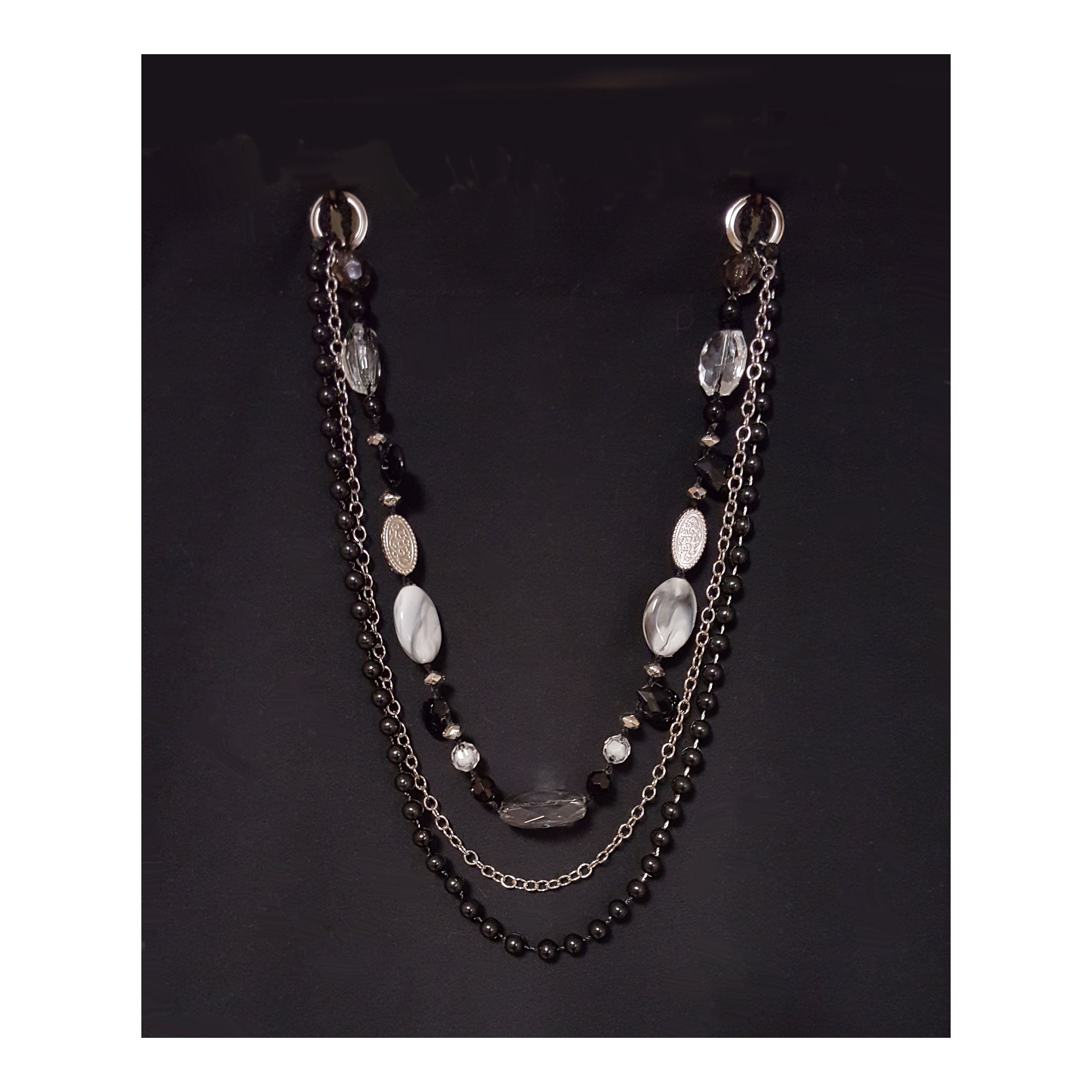 Shower Curtain Tie Backs...set of Two Chunky Clear White Etsy