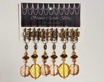 Clip on Beads...Golds..Set of Six