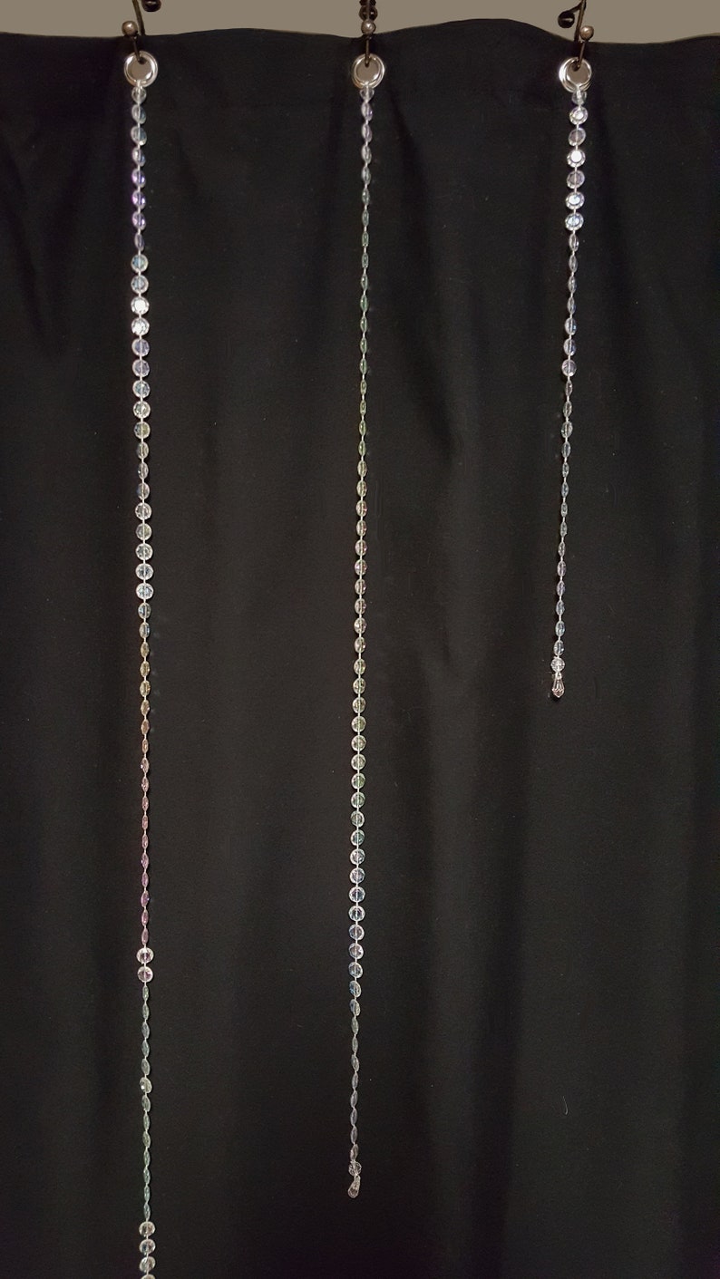 STUNNING Single Strands Beaded Shower Curtain Hook Accessory. 12 Mid