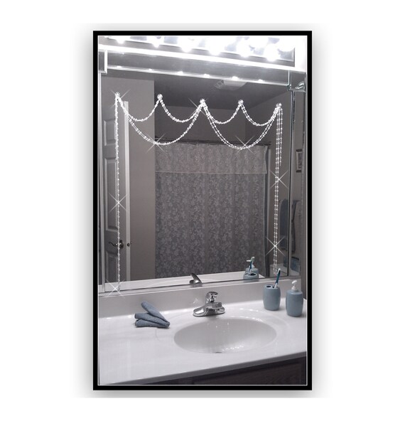 Mirror Bling Crystal Resin Adjustable Mirror Bling Crystal Resin