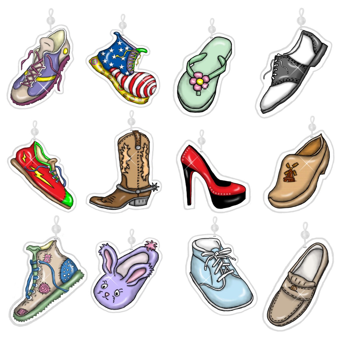 Sneakers Heels and Boots...shower Curtain Hook Charm Etsy