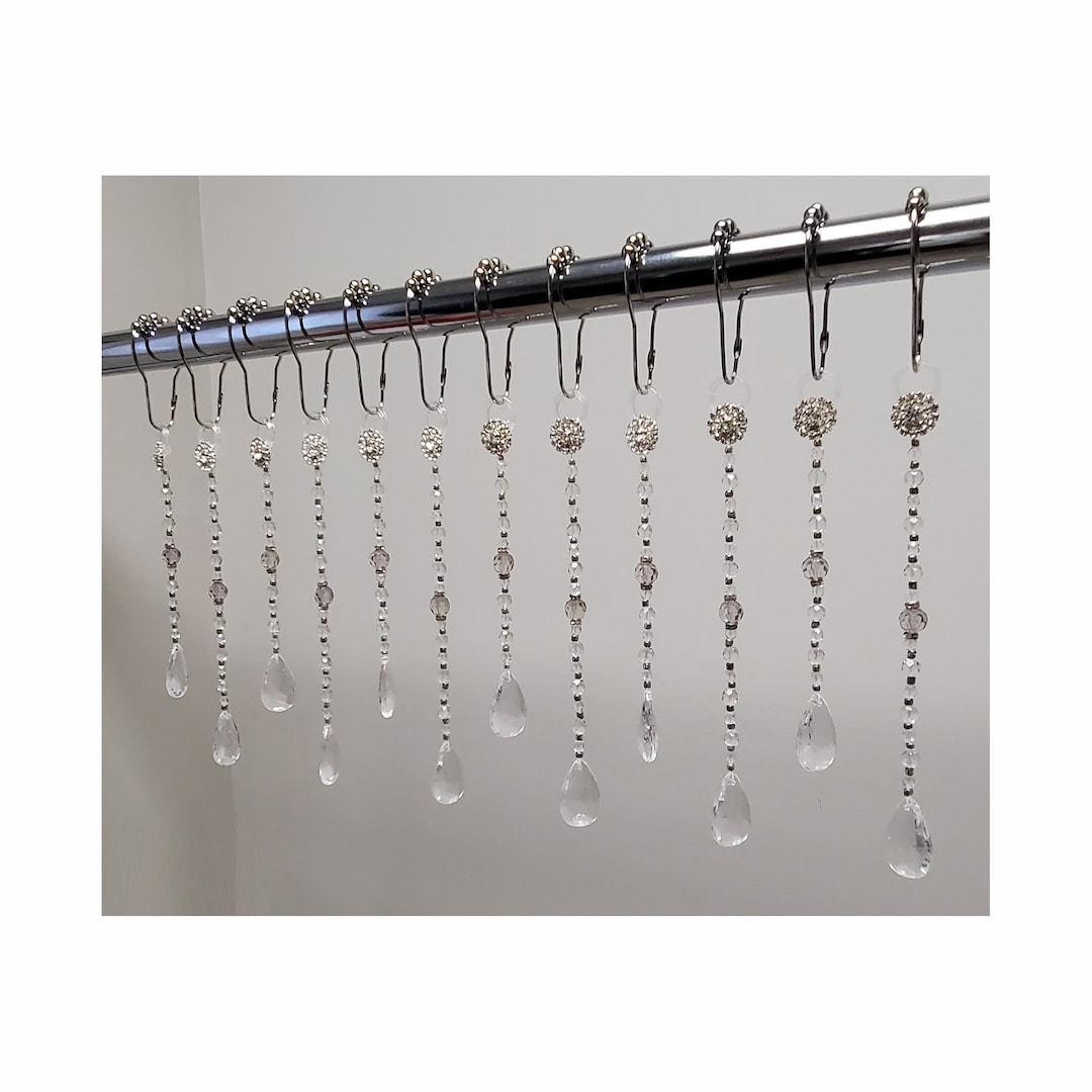Shower Curtain Hook Accents/charms/ Ornaments Alternating Straight
