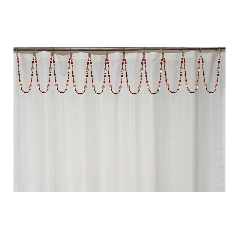 New Single Swag Chunky Bead Shower Curtain Beaded Accessory Etsy