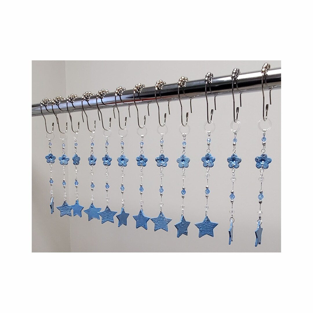 Decorative Shower Curtain Hook Accents/charms/ Ornaments Etsy
