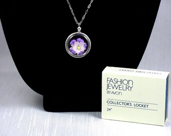 avon vintage locket necklace