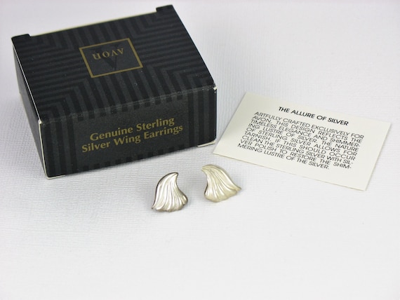 Vintage 1994 AVON 'Genuine Sterling Silver Wing' … - image 2