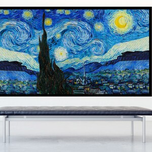 3-Pack Van Gogh digitale Wandkunst für Samsung Frame TV: Die Sternennacht, Oleander und Iris für Samsung Frame TV, Instant Download
