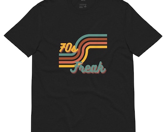 70s Freak Recycled T-Shirt: Retro Disco Style Graphic Tee