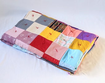 Vintage 70s Patchwork Quilt Baby Blanket Crib Quilt 47x36 - Etsy