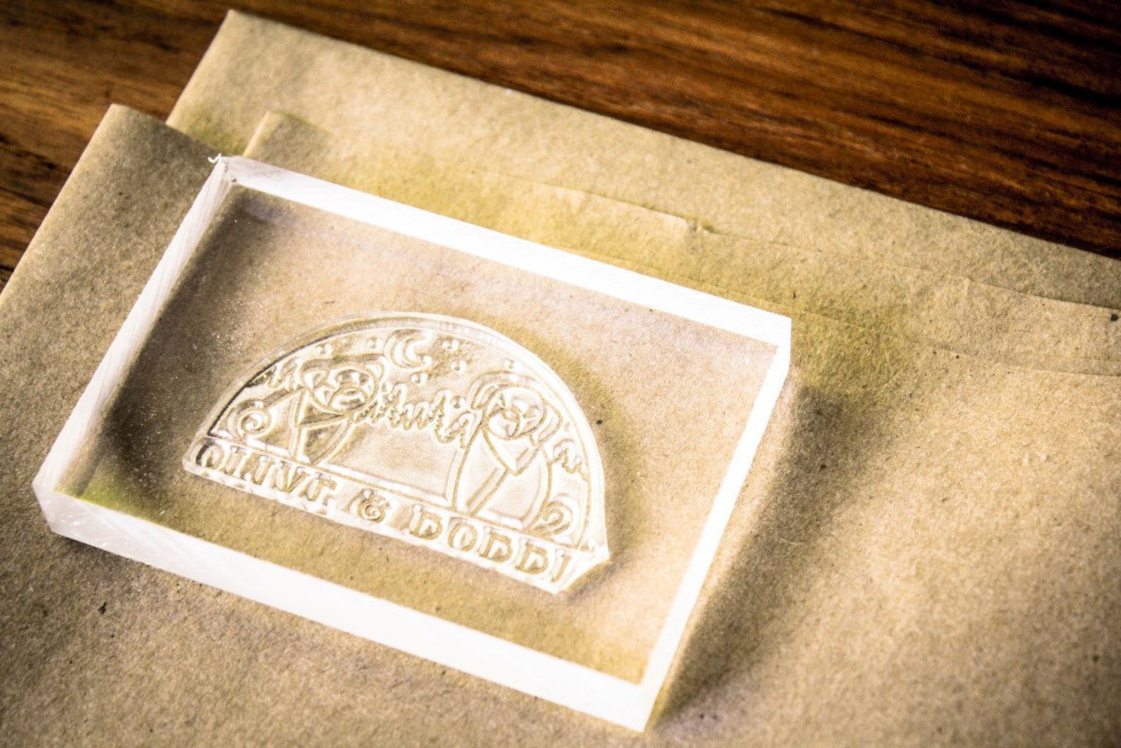 Custom Fabric Stamp 4 x 4 inches Etsy