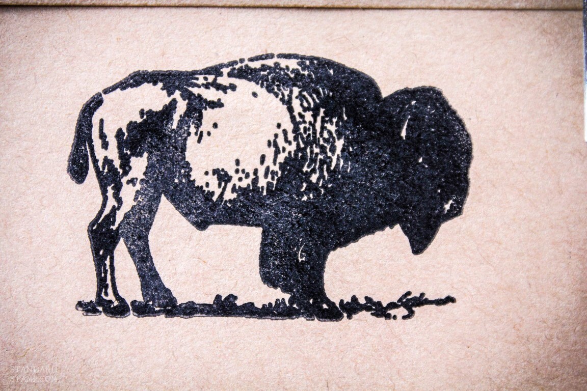 Bison Standing Rubber Stamp American Buffalo Stamp Etsy