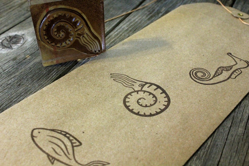 Nautilus Rubber Stamp