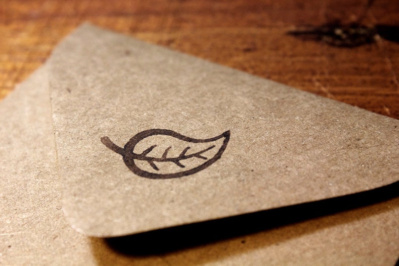 Mint Leaf Rubber Stamp