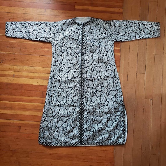 1950s Metalic Brocade Paisley Kaftan