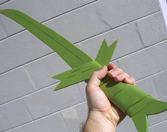 Finn&#39;s Grass Sword from Adventure Time ( 32in cosplay prop)