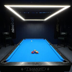 Moderne LED-Billard-Tischleuchte 7 '8' 9' Perimeter Billard Beleuchtung Tisch Spielzimmer Deckenleuchte Anhänger Kronleuchter