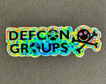 3” DEF CON Groups Logo Glitter Sticker