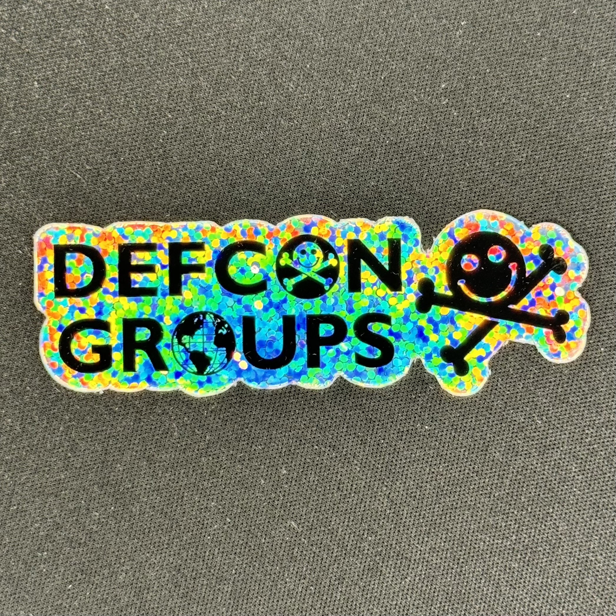 Def Con Label 3” DEF CON Groups Logo Glitter Sticker - Etsy