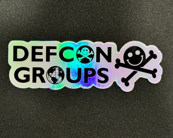 4” DEF CON Groups Logo Holographic Sticker